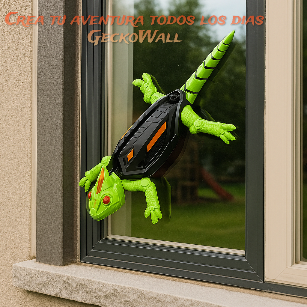 GeckoWall | Juguete inteligente que escala paredes, recargable a control remoto.