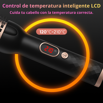 Cepillo Iónico Cerámica + Turmalina | Volumen, Ondas y Alaciado en Minutos