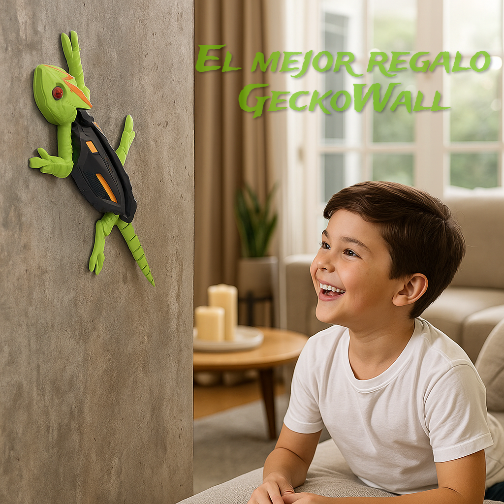 GeckoWall | Juguete inteligente que escala paredes, recargable a control remoto.