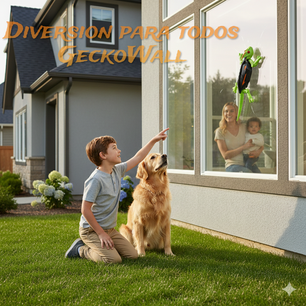 GeckoWall | Juguete inteligente que escala paredes, recargable a control remoto.