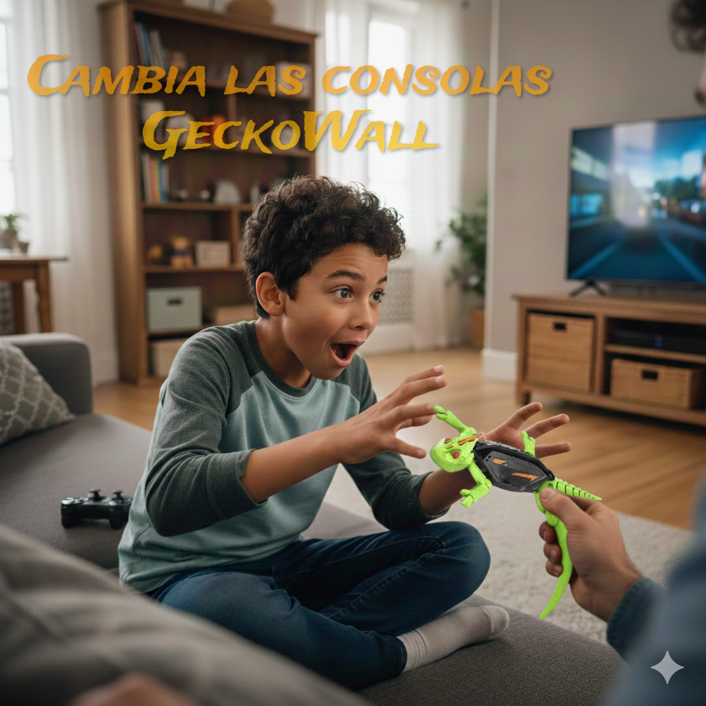 GeckoWall | Juguete inteligente que escala paredes, recargable a control remoto.