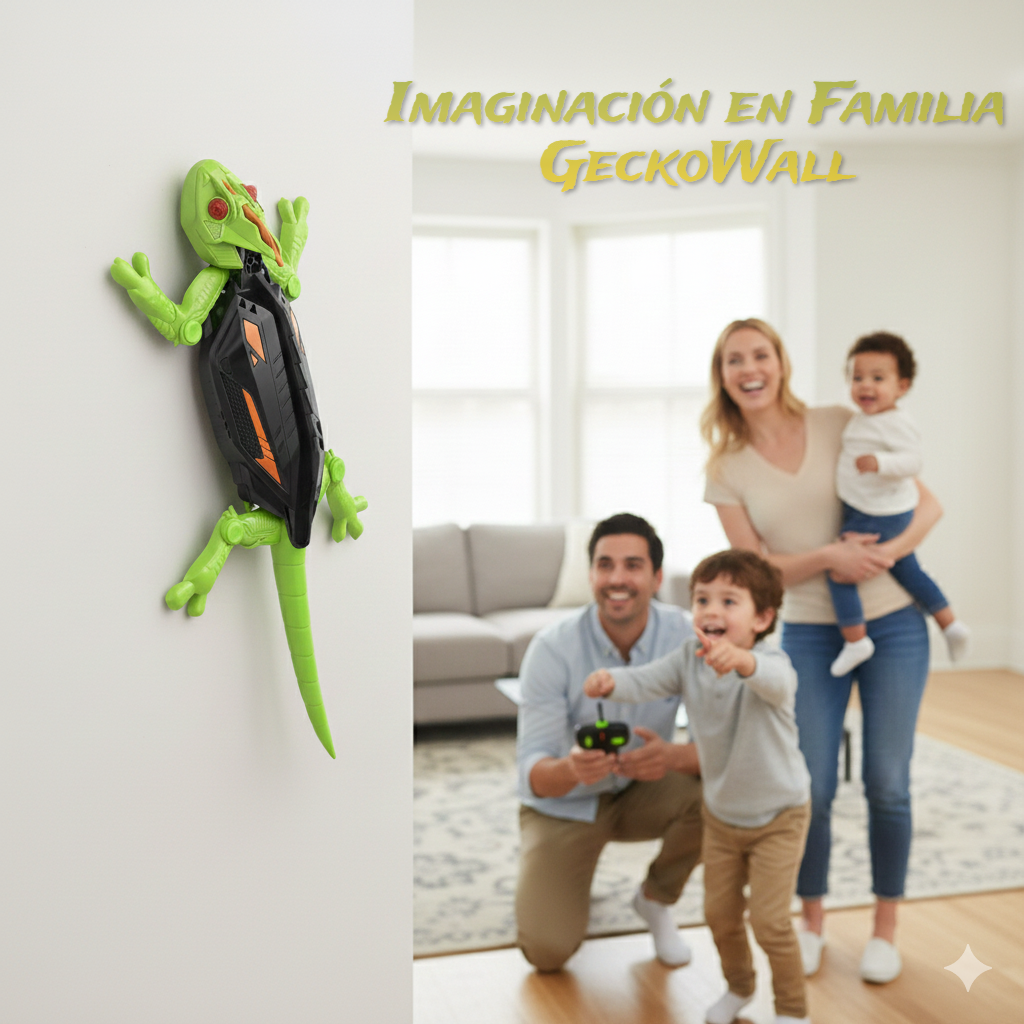 GeckoWall | Juguete inteligente que escala paredes, recargable a control remoto.
